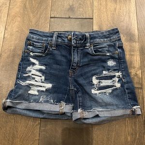 American Eagle midi denim short size 0